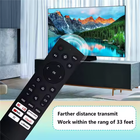 AED7-Replace ERF3Q90H Remote Contrrol For HISENSE Smart LED TV
