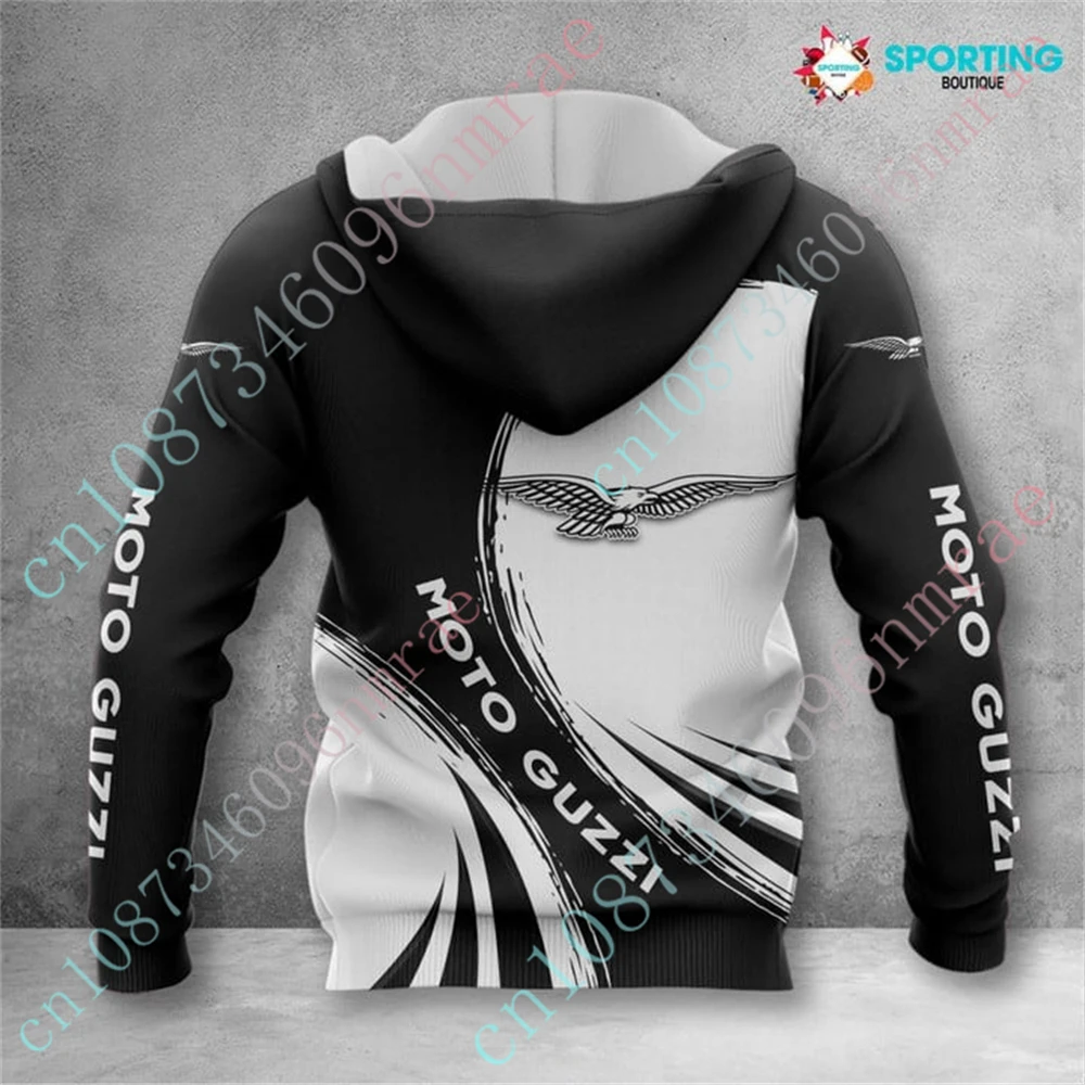 Moto Guzzi Hoodies For Men Women Anime Oversize Zip Hoodies Harajuku Pullover Top Unisex Clothing Casual Sweatshirt Custom Logo