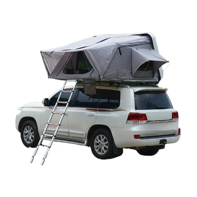 

Double Portable Hard Shell Rooftop Tent New Style Waterproof Folding Car Roof Tent for Outdoor Camping & Self-Driving Travel
