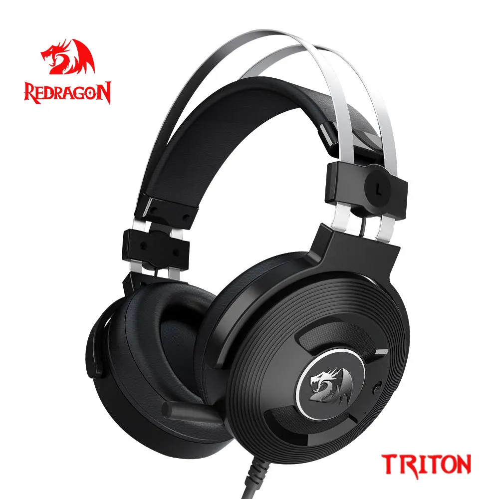 REDRAGON TRITON H991 Игровая проводная гарнитура с микрофоном с шумоподавлением для ПК PS3 и 4, большая громкость 7,1