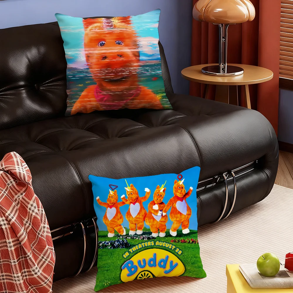 Horror Movies 2026 B-Buddy cushion cover Sofa Living Room Bedroom Headboard Backrest Square Cushion Nap Time