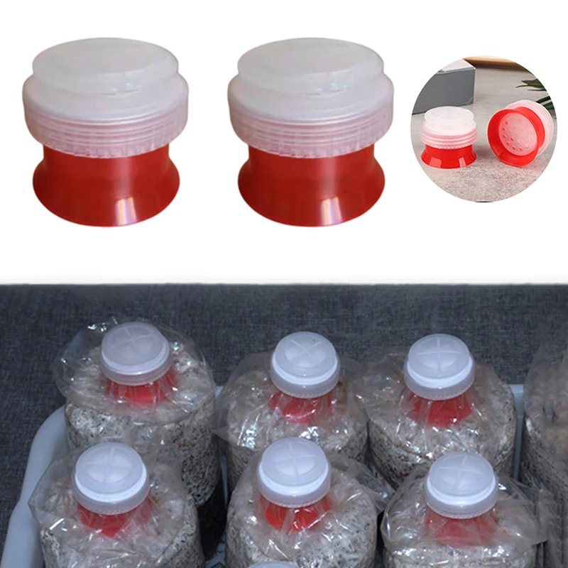 ● 10Pcs Mushroom Grow Bag Sealer Collar Cover Sealable Cover Body Sub-Mother Ring Cover Waterproof Bag Garden Planter Tools
