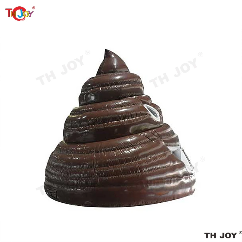 4 เมตรสูง Big Stink Turd Poop Emoji บ้านตีกลับทําให้พอง Big Stinka Jumper ปราสาท Bouncy