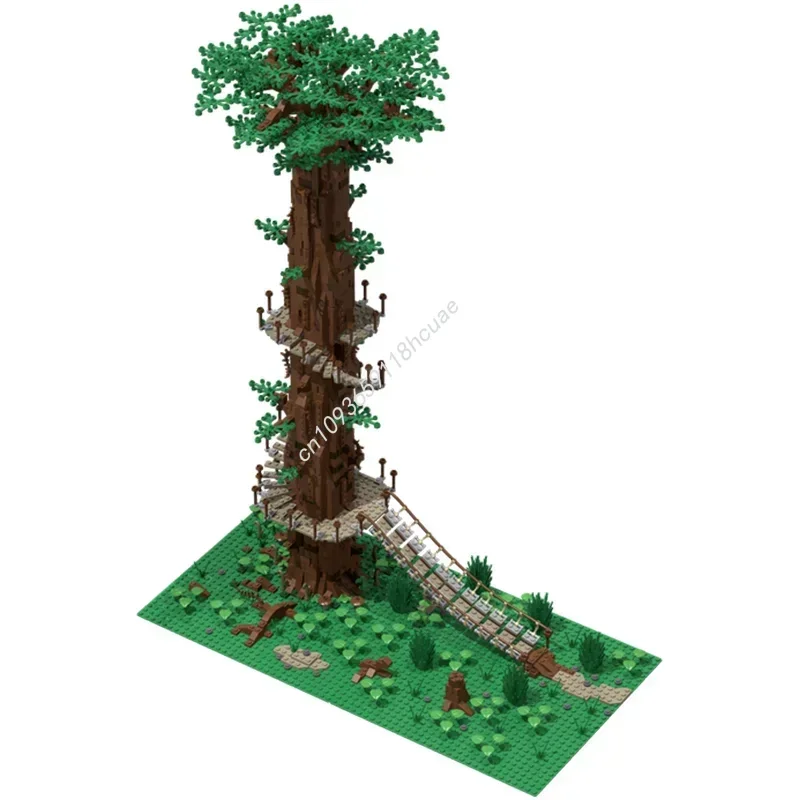 NOWY 1685 ELEMENTÓW Drzewo Endor Ewok Konstrukcja DIY Edukacja Kreatywność Pomysł Klocki dla Dzieci Urodziny Moc Klocki Konstrukcyjne prezent