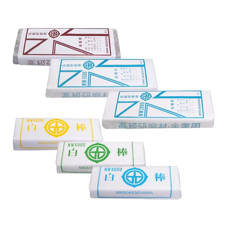 Nikko Premium Japanese Polishing Bars Multi-Grit Jewelry Buffing Compound Mirror Finish for Platinum White Gold