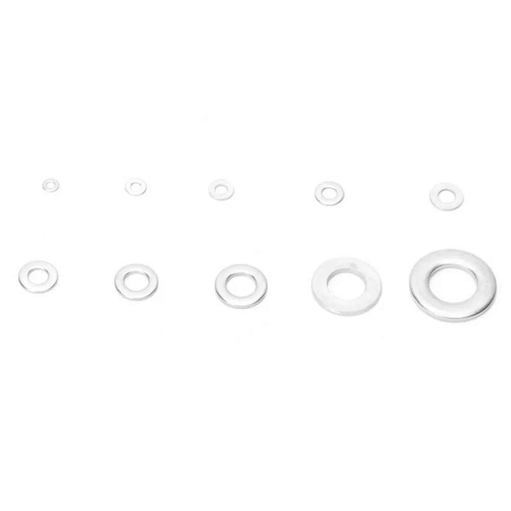 Washer 600pcs 304 Stainless Steel for M1 M2 M2.5 .5 M5 for m6 M8 for m10 Metric Threads in Mechanical Repairs