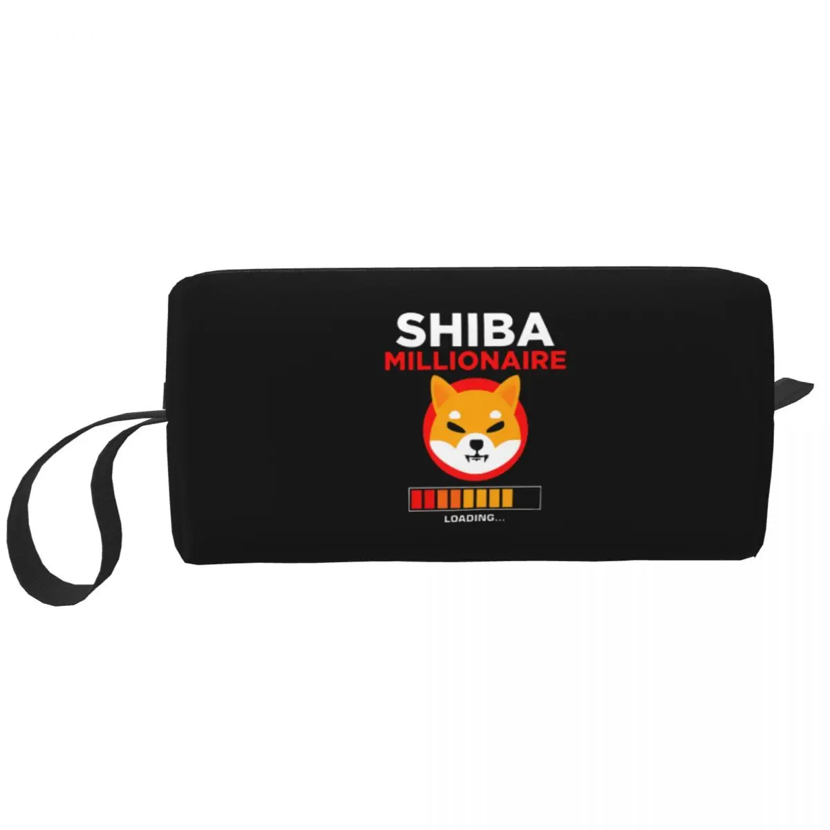 Shiba Inu żeton monety Shib Army HODL Crypto duży kosmetyczka wodoodporny woreczek kosmetyczka podróżna torby SHIB milioner załadowany