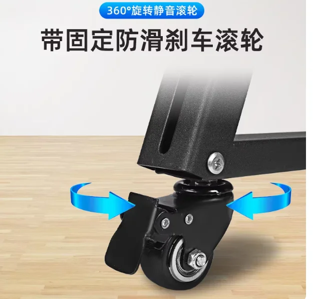 32-75 Inch Low Height TV Stand Movable Tripod Stage Screen Cart Cold-rolled Sheet Material Suitable for Flat Screen TVs view 6