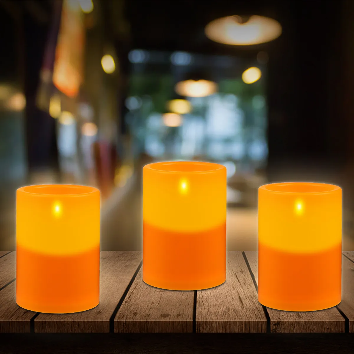 Simulation Light Decorative Lamps Emulation Paraffin LED Flameless Lights