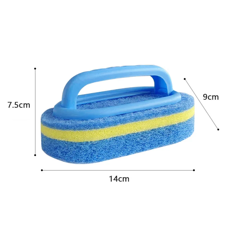 Kitchen Cleaning Sponge Bathroom Toilet Kitchen Glass Wall Cleaning Brush Durable Cleaning Sponge Power Decontamination