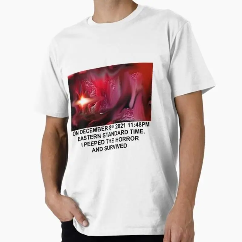 jerma985 I PEEPED THE HORROR AND SURVIVED T Shirt Made USA AUS M 2XL