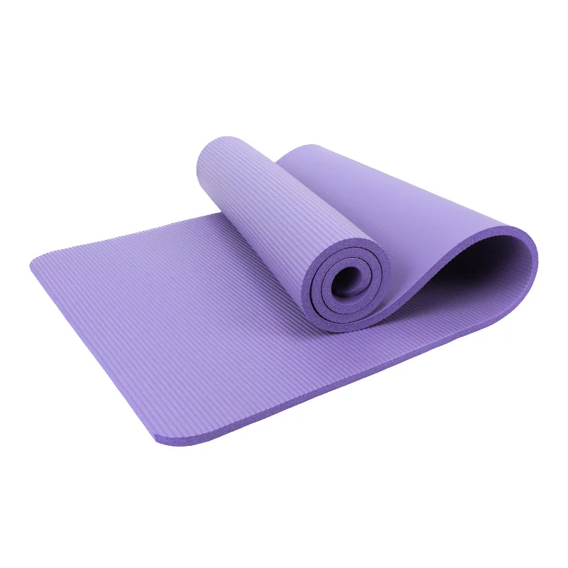 

10MM Thick NBR Yoga Mats Anti-slip Sport Fitness Mat For Exercise Yoga And Pilates Gymnastics Mat Fitness Equipment