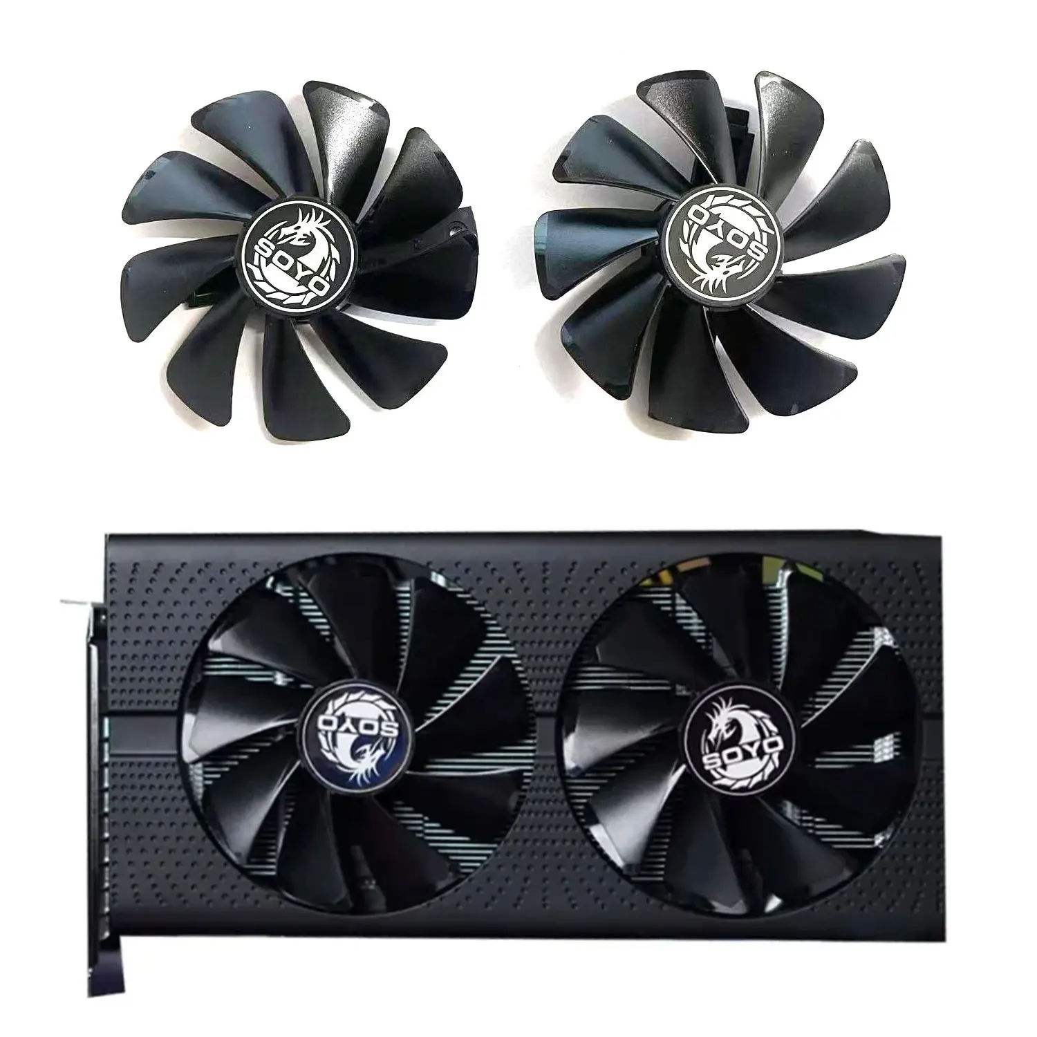 4PIN 95MM CF1015H12D RX 580 GPU FAN For SOYO AMD axsnow RX580 Graphics Card video fans GPU fan view 3