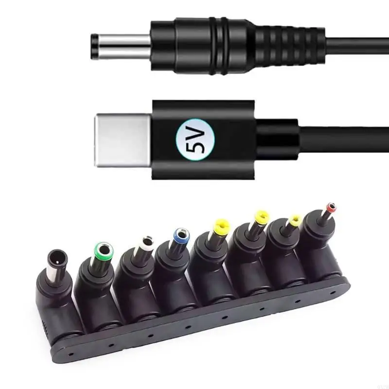 Cable adaptador alimentación DC5521 100 5V-20V para enrutadores computadoras portátiles y más