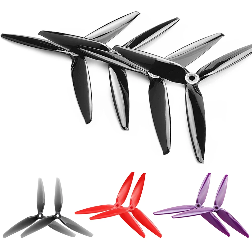 9IMOD 2/10Pairs HQProp HQ 7X4X3 7040 Propellers 7inch 3-Blades Tri-Blade Props CW+CCW for RC FPV Racing Drone DIY Parts