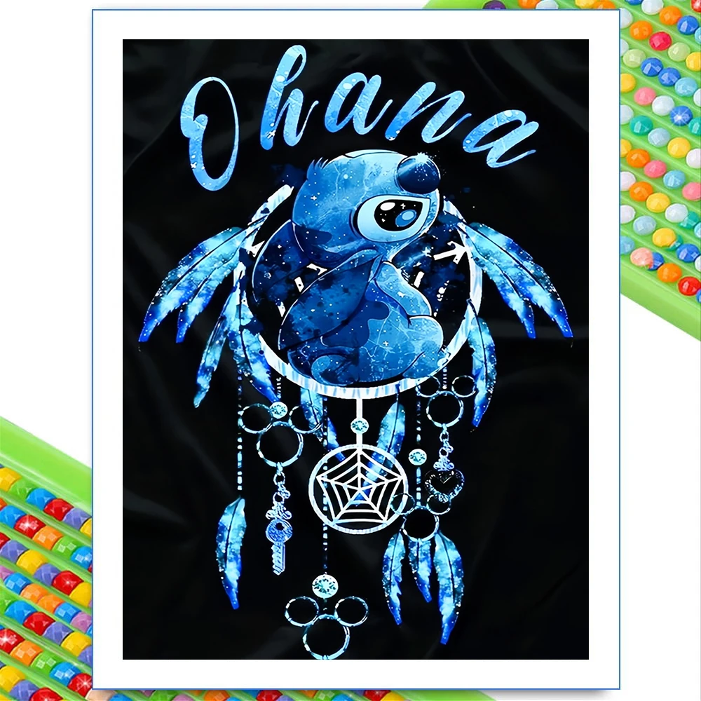 

Disney Lilo & Stitch Diamond Painting Cartoon Full Square Round Mosaic Embroidery Cross Stitch Set Home Decor Handmade Gifts