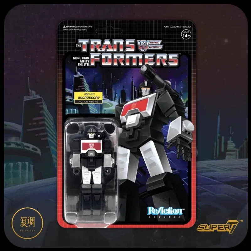 Em estoque Super7 Transformers Black Friday Limited 3,75 polegadas figura de reação brinquedo de coleção de presente