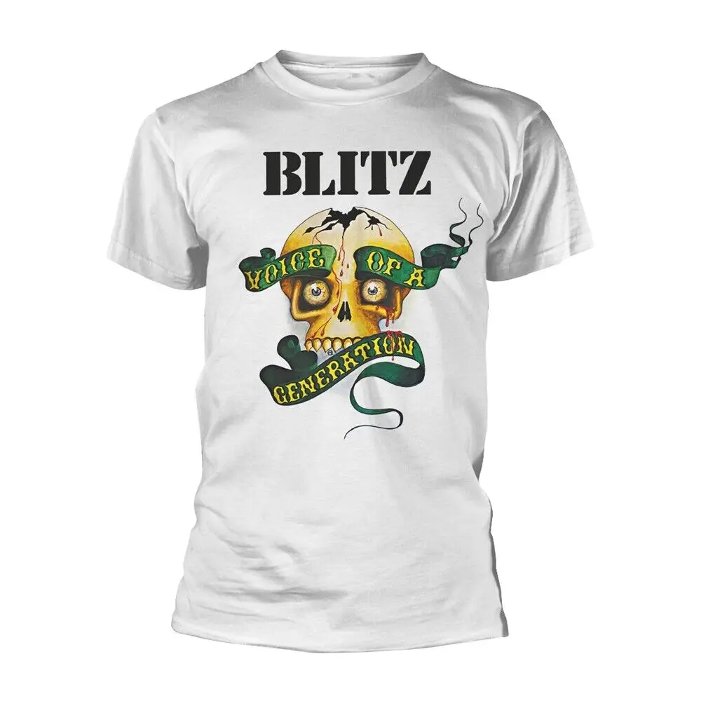 Voice Of A Generation White By Blitz T Shirt