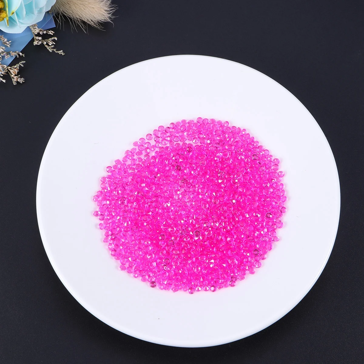 

1000Pcs Acrylic Crystal Bright Shiny 3mm Craft Rhinestone Decoration Wedding Banquet Party Nail Tip Cloth Phone Case