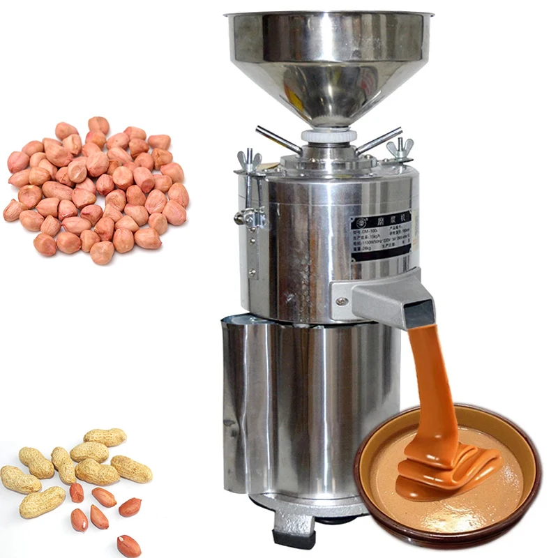 220V 1100W Sesame Peanut Butter Machine Grinder Peanut Butter Making Machine Nuts Butter Maker Household Commercial