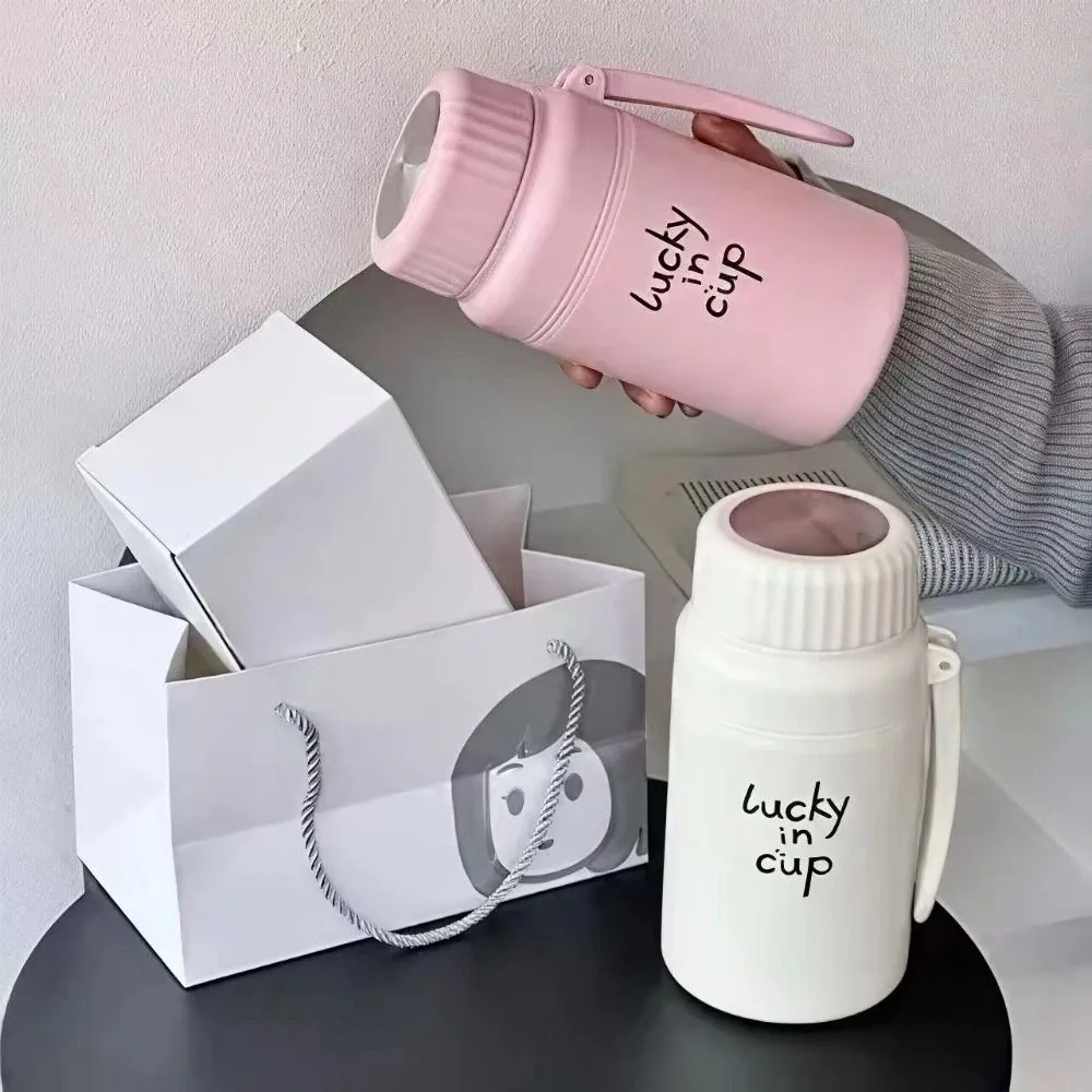 

Простой стиль, термочашка, 1000 мл, нержавеющая сталь 316, с фильтром, кофейная чашка, портативная чашка с ручкой, уличная кружка