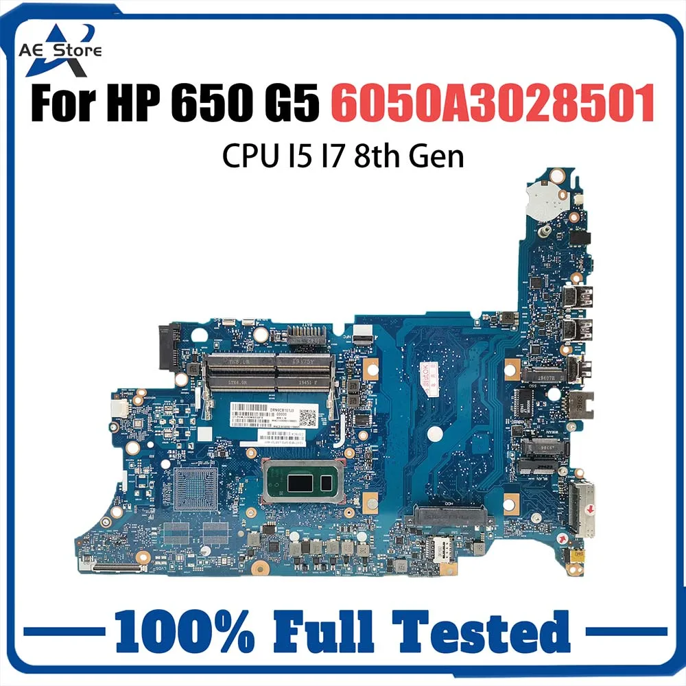 Notebook Mainboard For HP Probook 650 G5 L58734-601 L58731-601 L58735 Laptop Motherboard CPU I5 8th Gen 6050A3028501 Systemboard