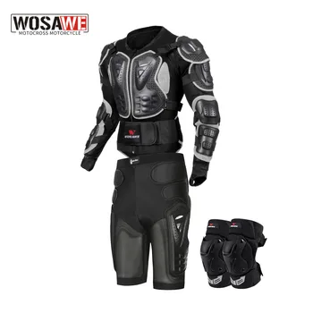 Motorcycle armor knee pads MTB shorts alloy stainless steel racing protective gear motorcycle jacket protection gloves