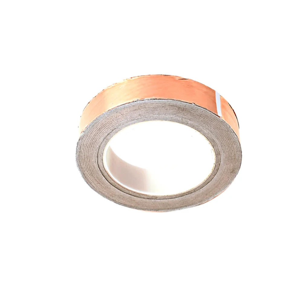 

1 Roll Guitar Pickup Copper Foil Tape Single-Sided Adhesive Conductive Shielding Emi Noise Reduction Tape Guitar Supplies