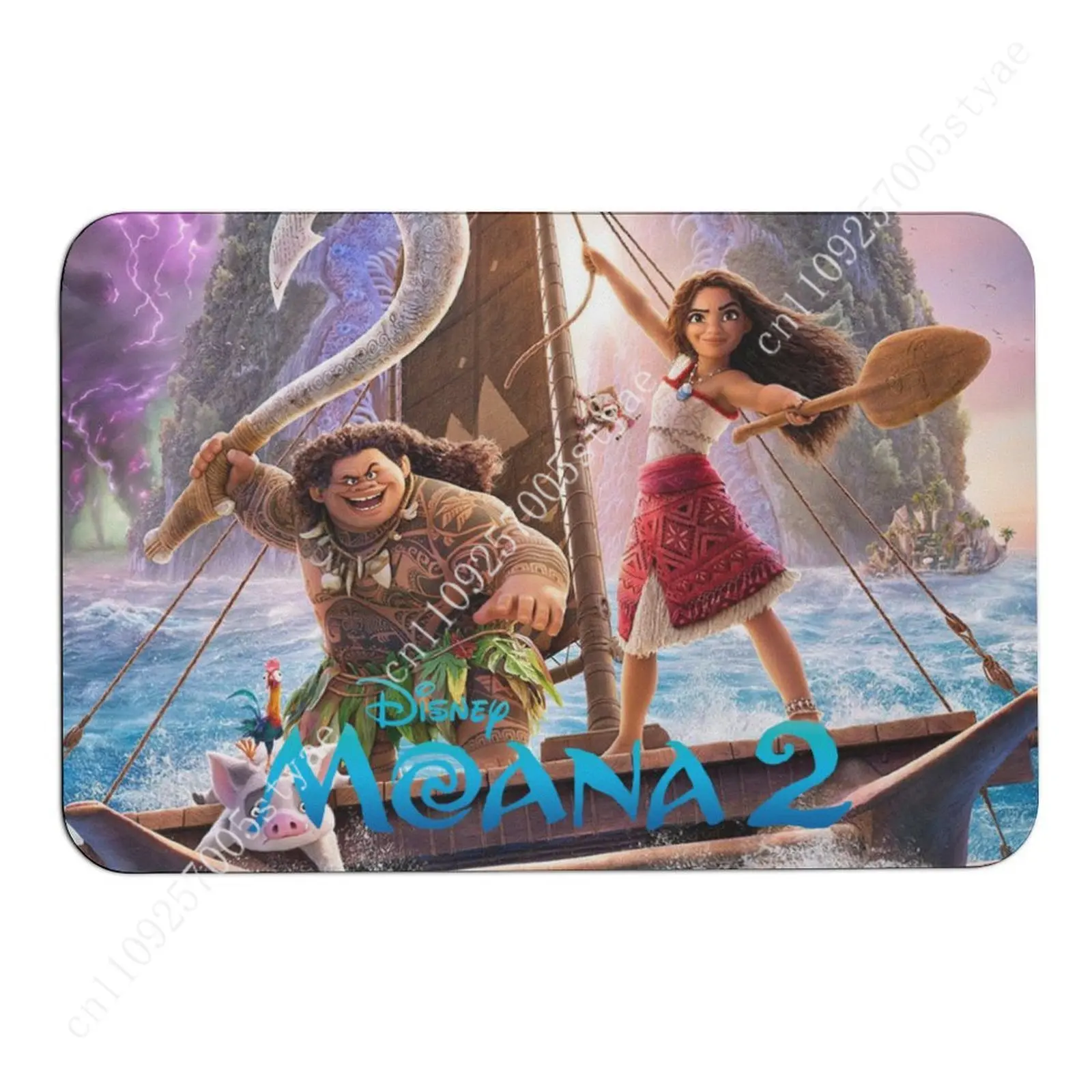 موانا ممسحة ديزني الكرتون البساط الحصير موانا 2 ترحيب الشرفة المنزل عطلة ديكور حفلات السجاد هدايا مخصصة عدم الانزلاق السجاد #2