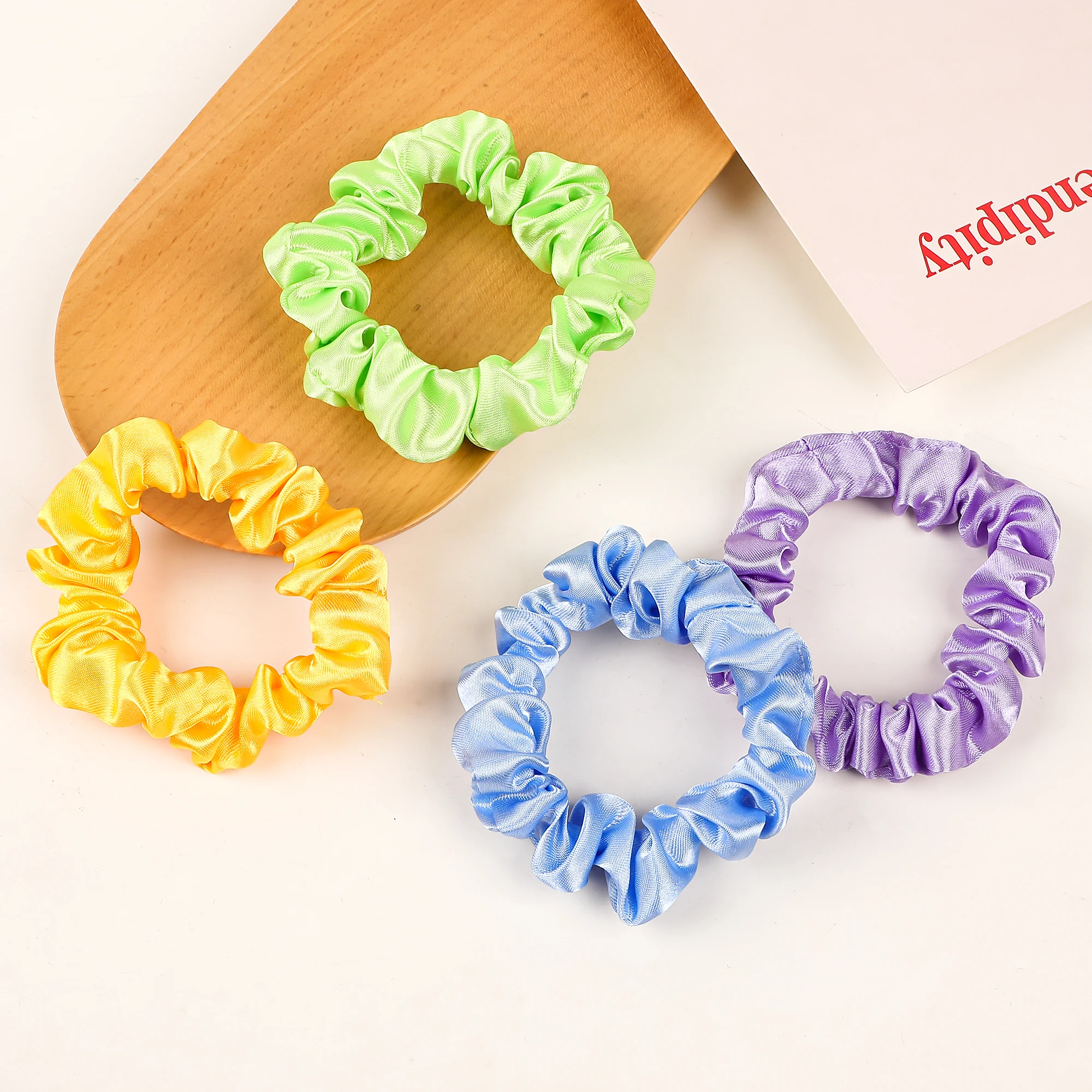 Satin Silk Hair Ties Small Scrunchies for Women Girls Ponytail Holders 20 Pcs Mini Bulk Scrunchies Elastic Hair Bands for Thick