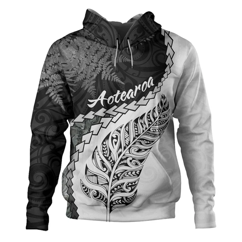 New Zealand ora silver farne rugby graphic hoodie y2k flag new in Hoodies & Sweatshirts Hoodies for Men Pullover y2k Tops