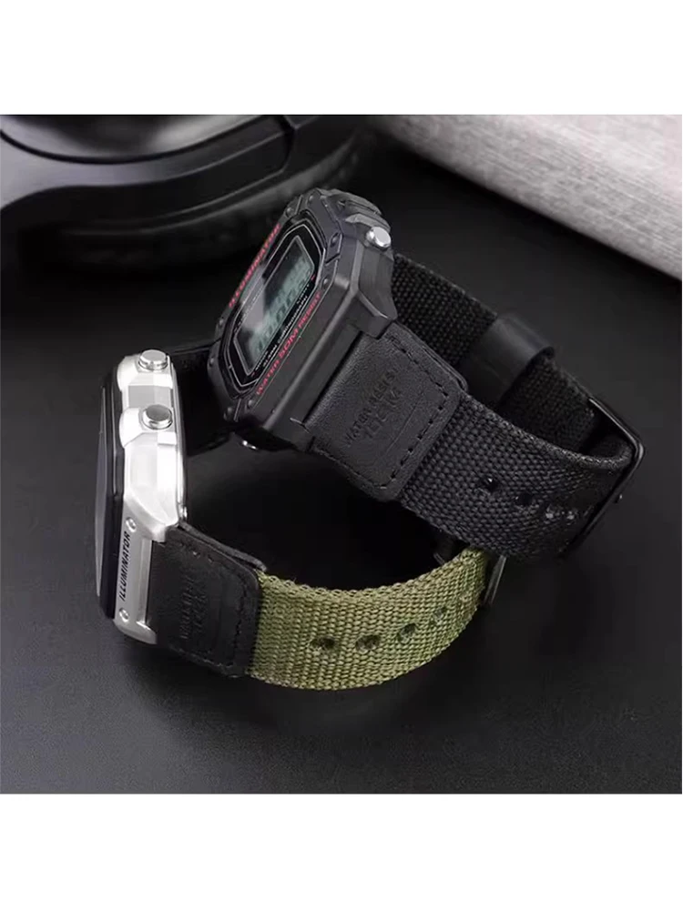 Per CASIO AE1200 AE-1200 AE1300 AE1500/1000 A158 A159 SGW400 AQ-150W Cinturino per orologio in tela di nylon modificato Cinturino sportivo per esterni