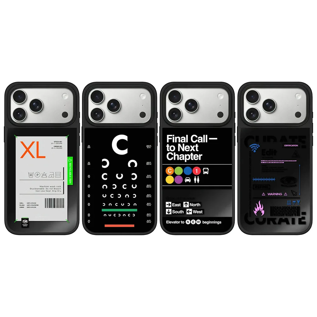 

Visual Chart Black Mirror Surface Phone Cover for IPhone 12 13 14 15 16 17 Pro Max Case for IPhone 17 Air