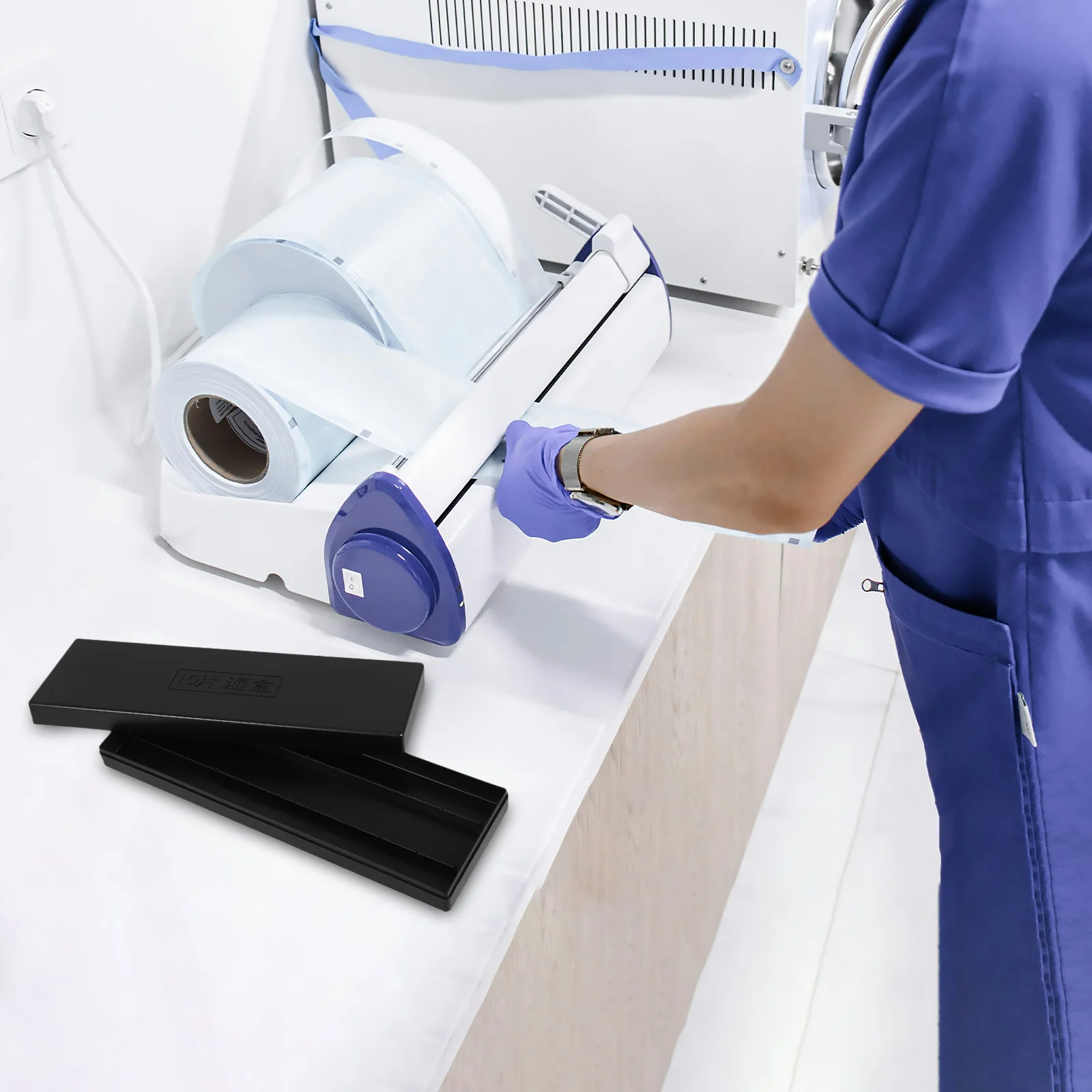 

Pathology Slide Storage Box Transparent White Humidifying Design for Lab Microscope Slide Preservation Large Capacity Organizer