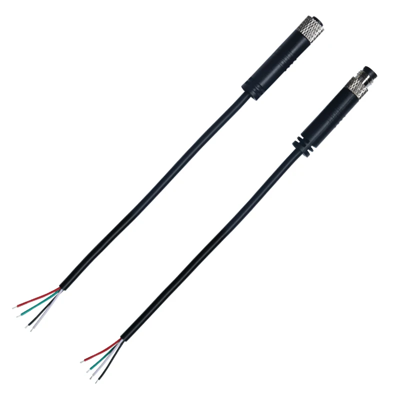 Waterproof M8 Male Female Aviation Plug Socket Straight Circular Connector 3pin 4pin 5pin 6pin Sensor Electrical Power Cable