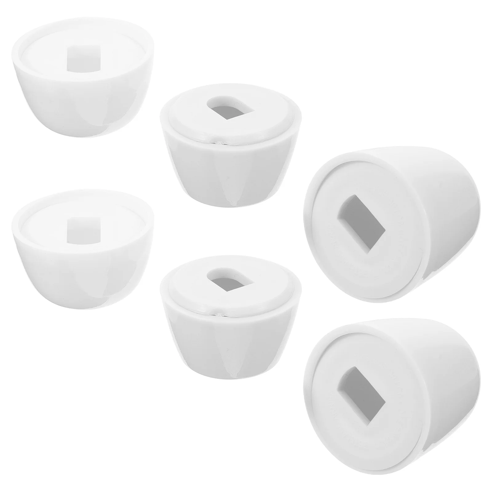 6 Pairs Toilet Accessories Decorative Cover Bolt Parts Caps Component Anchor Screws Covers Bowl Seat Floor Abs Plastic