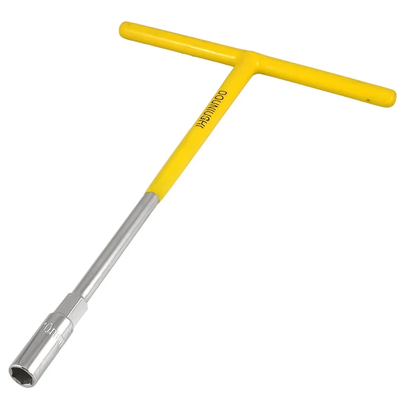 Revestido de Borracha Hexagon Wrench T-handle Hex Chave Allen Spanner t tipo Chave Soquete Spanner Tool Ferramentas de Reparo mm 10 mm