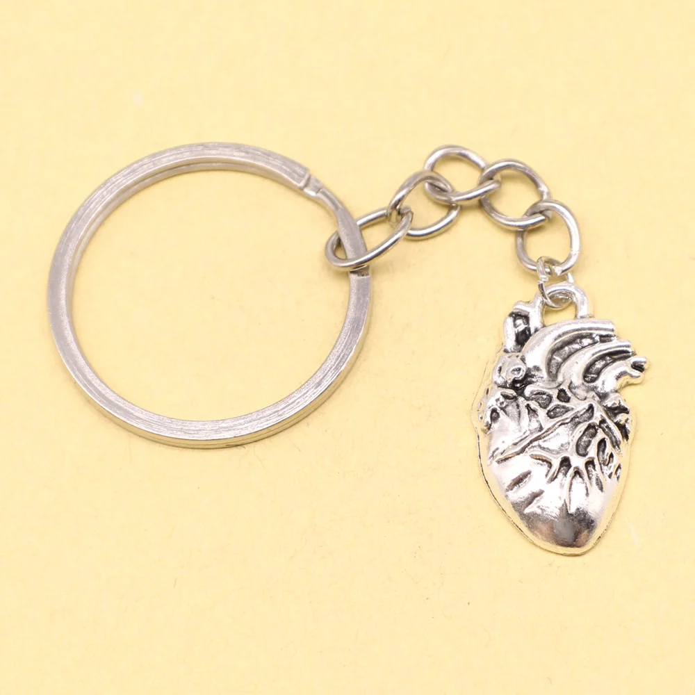 1 Piece Heart Cute Keychain Jewelry Diy 15x25mm