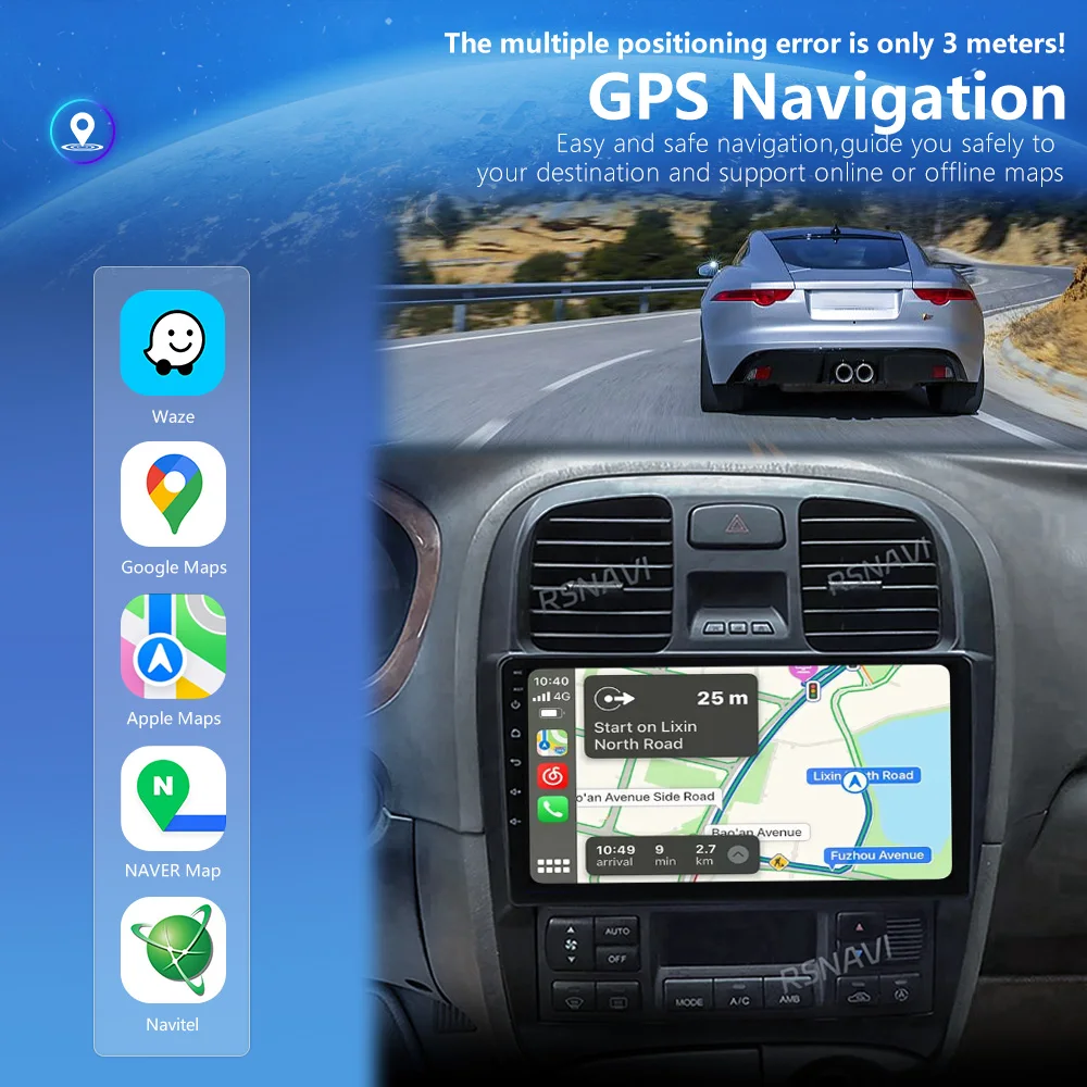 Android 16 Carplay Auto DVD GPS Car radio Multimedia Player BT video For Hyundai Sonata EF 2001 - 2012 2din Head Unit Snapdragon view 5