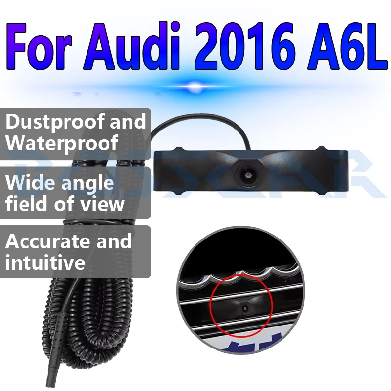 

Для Audi 2016, A6L, камера ночного видения спереди, 150 ° HD-объектив AHD 1080P Водонепроницаемая система мониторинга парковки Автомобильные аксессуары
