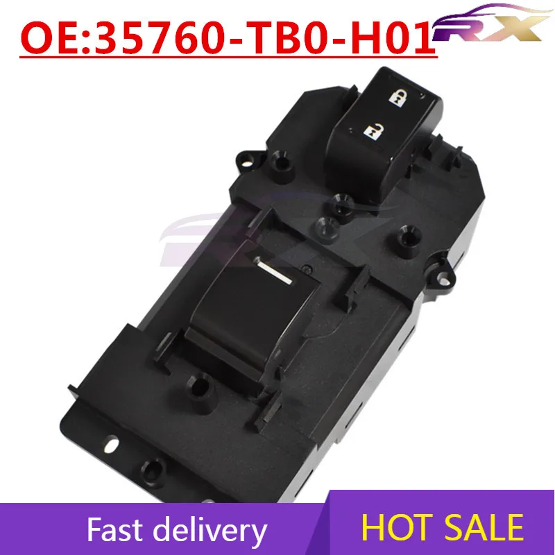 

OEM:35760-TB0-H01 Suitable for eighth and nineth generation Accord Odyssey right front co-pilot power window glass lifter switch