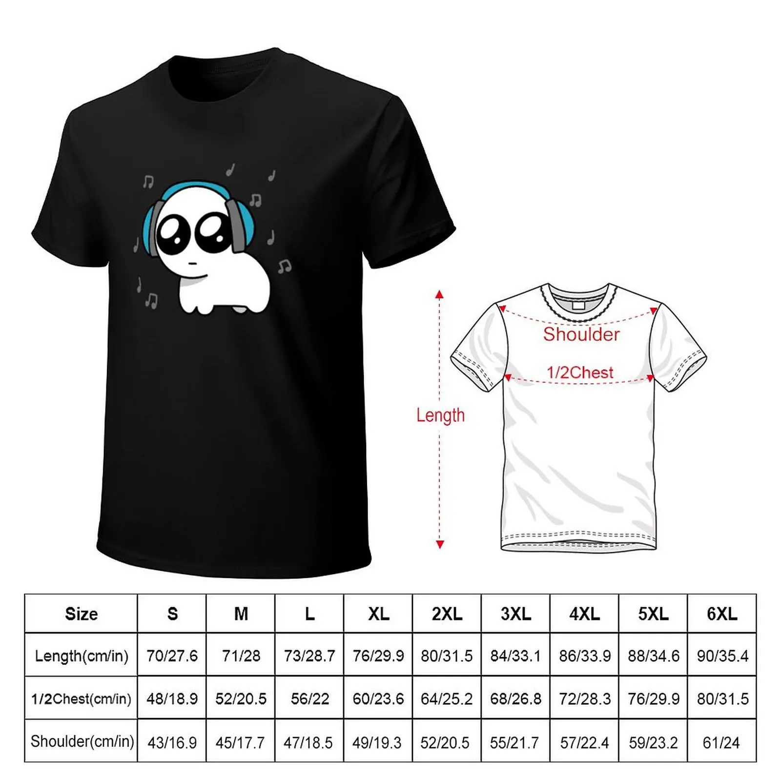 TBH Autism Creature with Headphones T-Shirt t shirts cotton 100% T-Shirt
