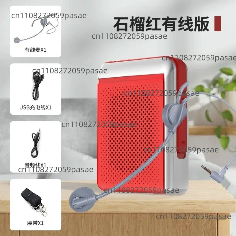 Voice Amplifier  Wireless Microphone Bluetooth Speaker College Teacher School Tour Guide Portable FM Radio Megaphone