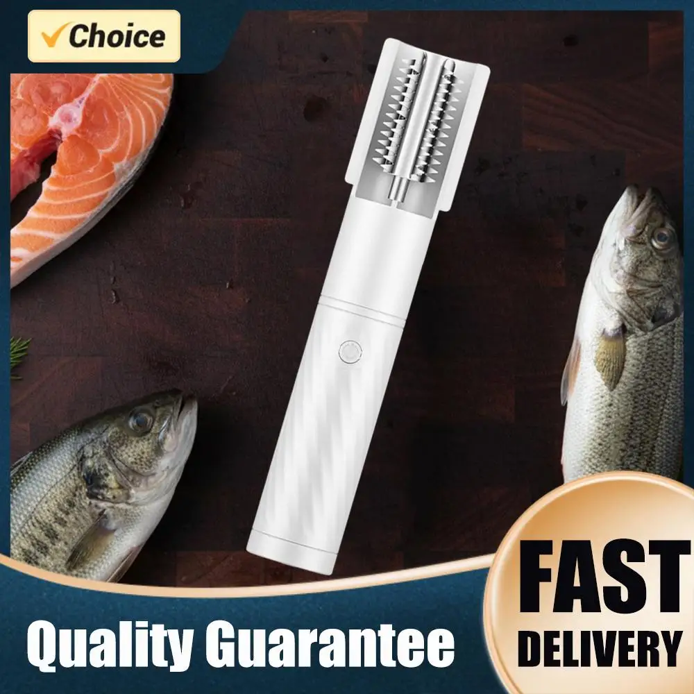 Portable Electric Grater Machine Stainless Steel Wireless Coconut Scraper Automatic Handheld Roller for Kitchen Scaling Fish
