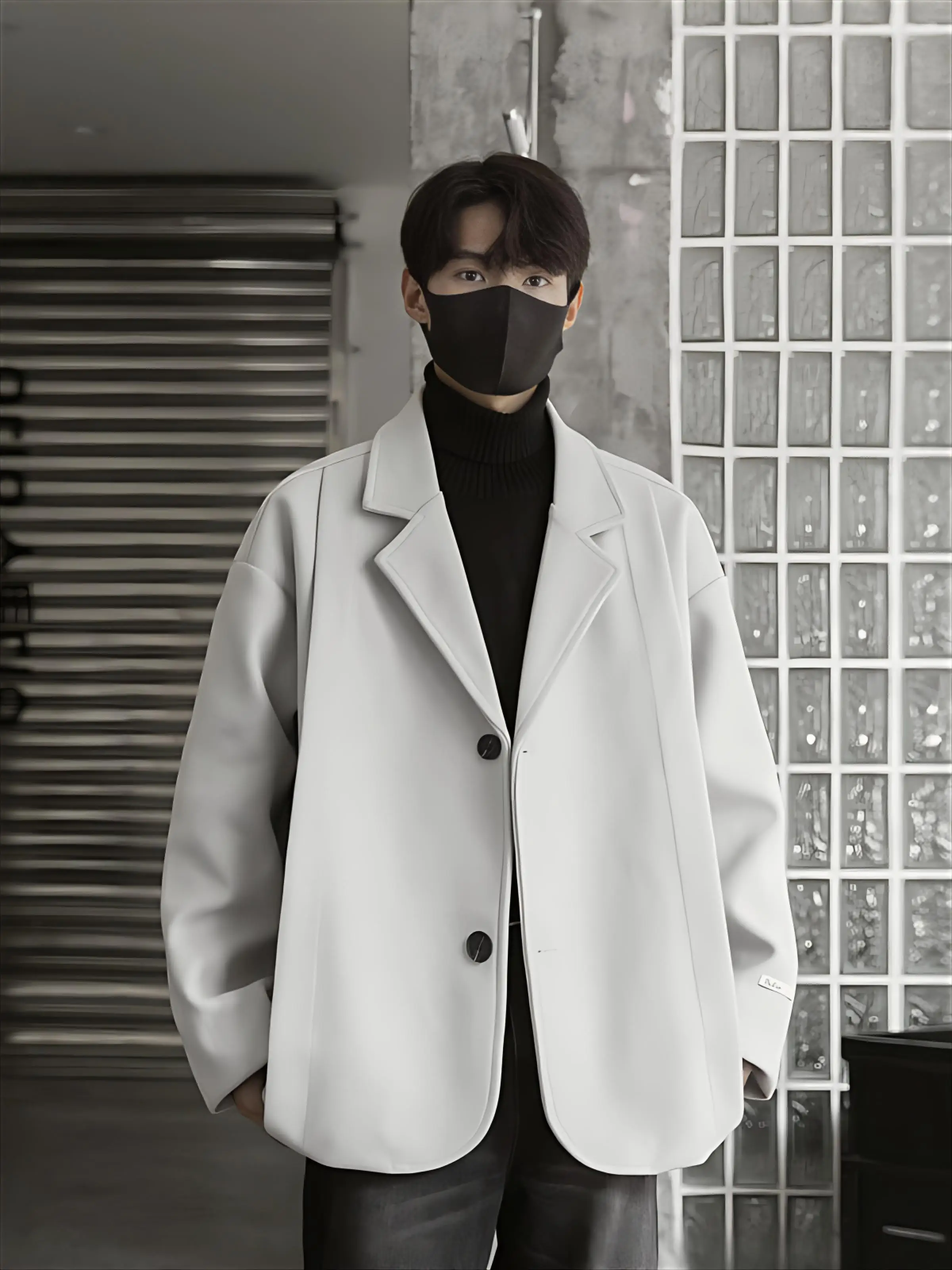 

Мужская куртка из шерстяной смеси: эстетичная, теплая, утепленная, стеганая, зимняя, толстая, с наполнителем, морозостойкая, термозащитная, модная