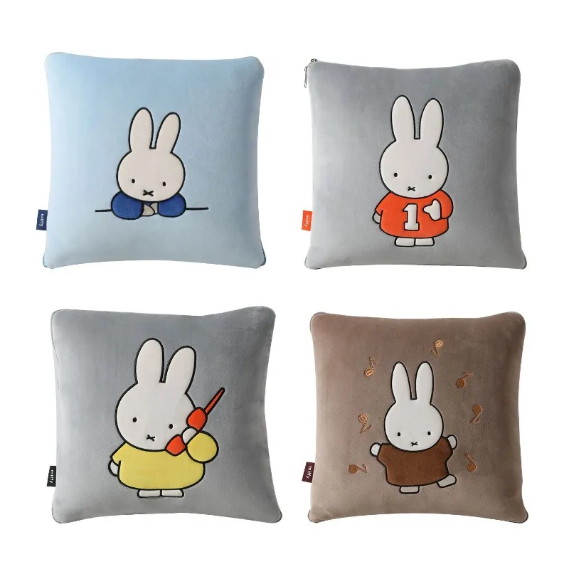 

New Kawaii Miffy Pillow Is A Dual-purpose Pillow That Can Be Deformed and Suitable for Office Napping It Is Portable for Car Use