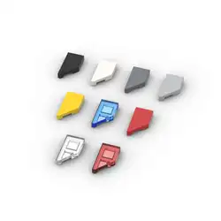 MOC 10PCS 5091 Modified 1x2 Wedge Left Building Blocks Kit Tile 1 x 2 45° Angle Cut Bricks Particle Toys Children Birthday Gifts
