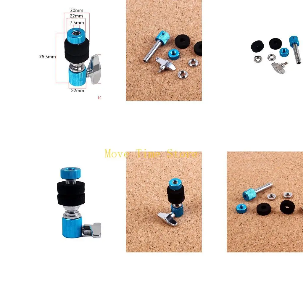 92ME 1 Set Metal Standard Drum Hi-Hat Cymbal Clutch Stand Post for Percussion Instrument Parts Replacement Accessories