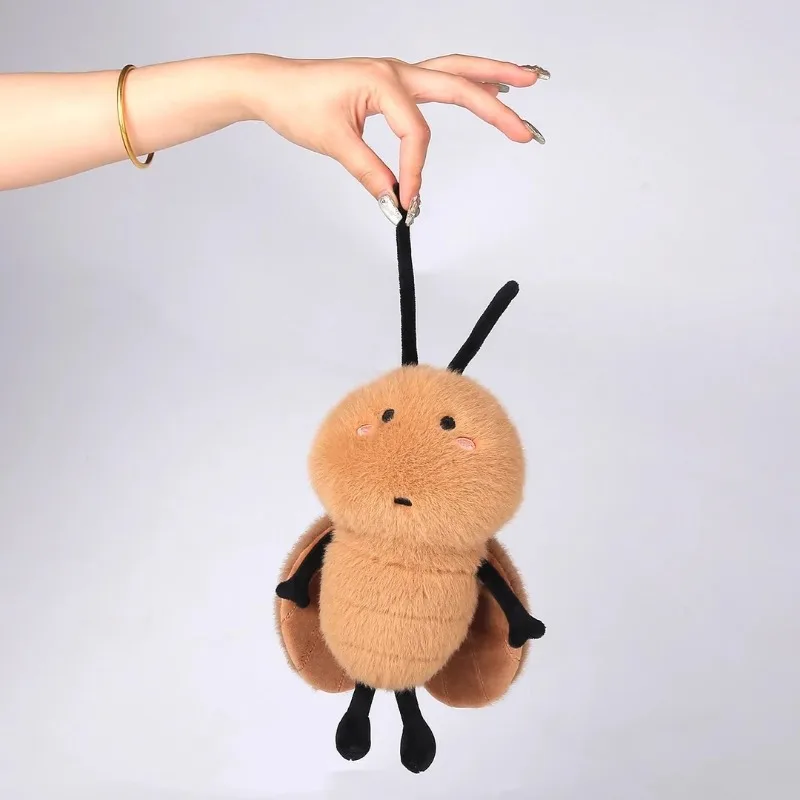 15cm Cute Ugly Cockroach Plush Toy  Kawaii Soft Stuffed Animal Funny Realistic Insect Prank Doll for Kids Adults Birthday Gift