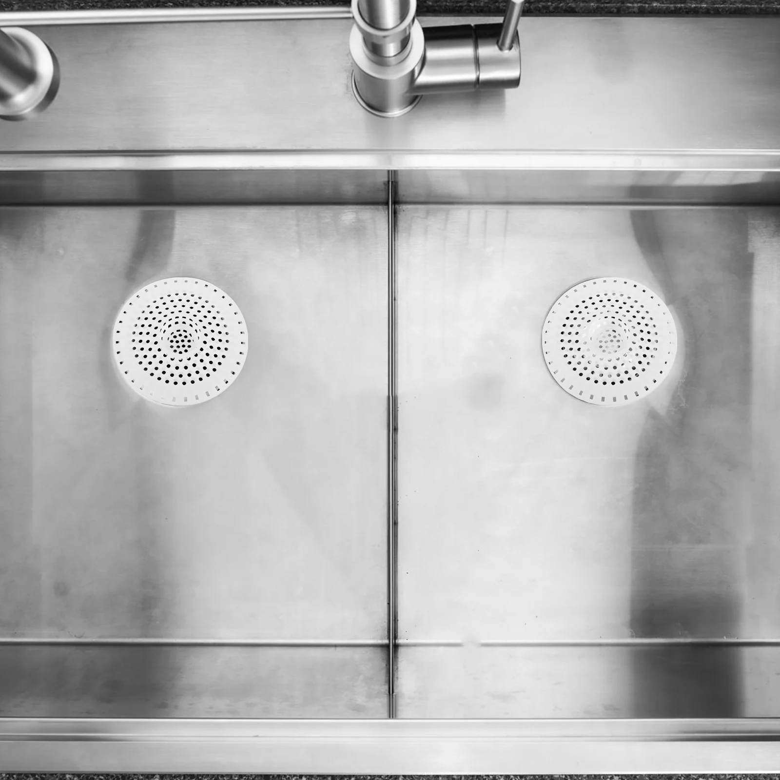 

Drain Filter for Sink Bathroom Kitchen Fine Mesh Strainer Hair Stopper Universal Size Fits Most Drains Leak Proof